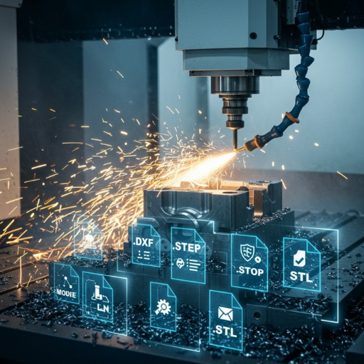 Formatos de arquivo populares para usinagem CNC