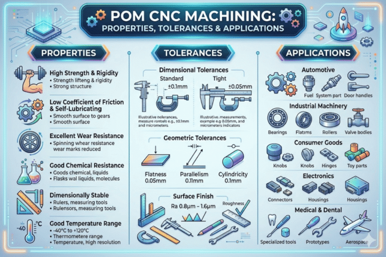 Propriétés, tolérances et applications d'usinage CNC POM