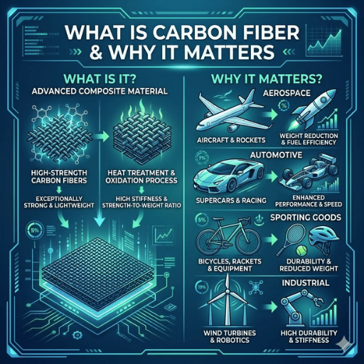 Qu’est-ce que la fibre de carbone et pourquoi est-elle importante