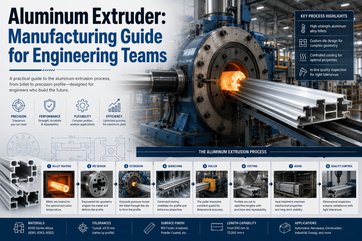 Aluminum Extruder: Manufacturing Guide for Engineering Teams