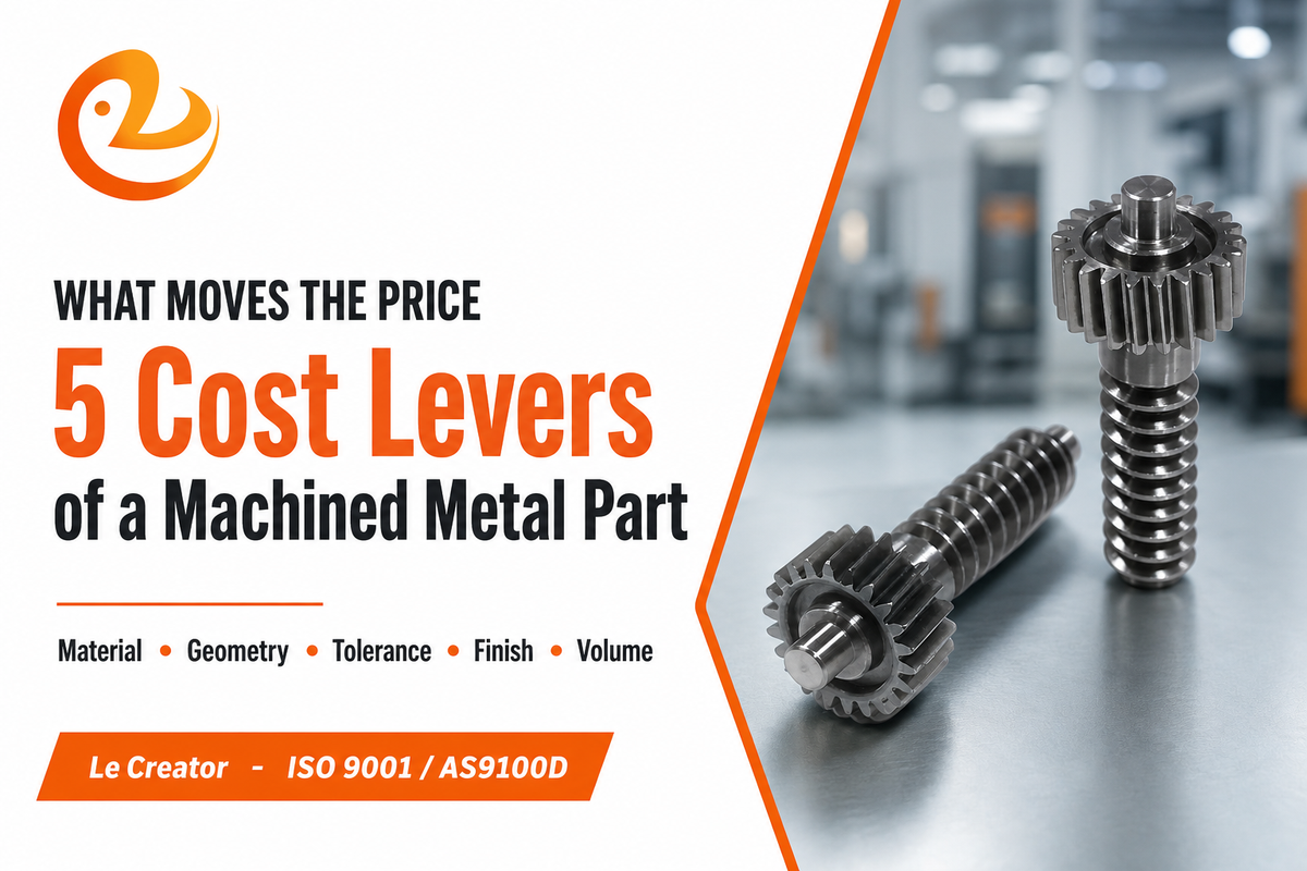Cost Drivers for a CNC Metal Part — Le Creator
