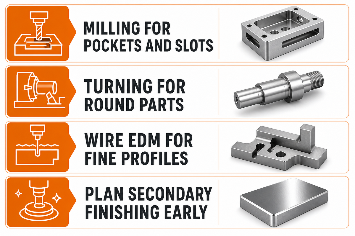 Process Capability Matrix: Milling, Turning, EDM, And Secondary Finishing — Lecreator