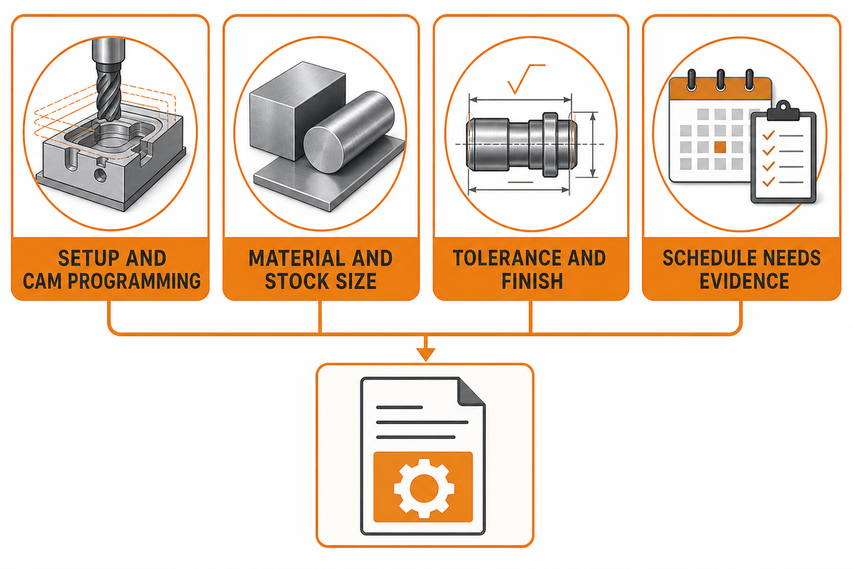 What Actually Drives Custom Machining Cost — Lecreator